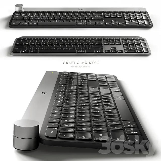 Logitech Craft & MX Keys 3DModel