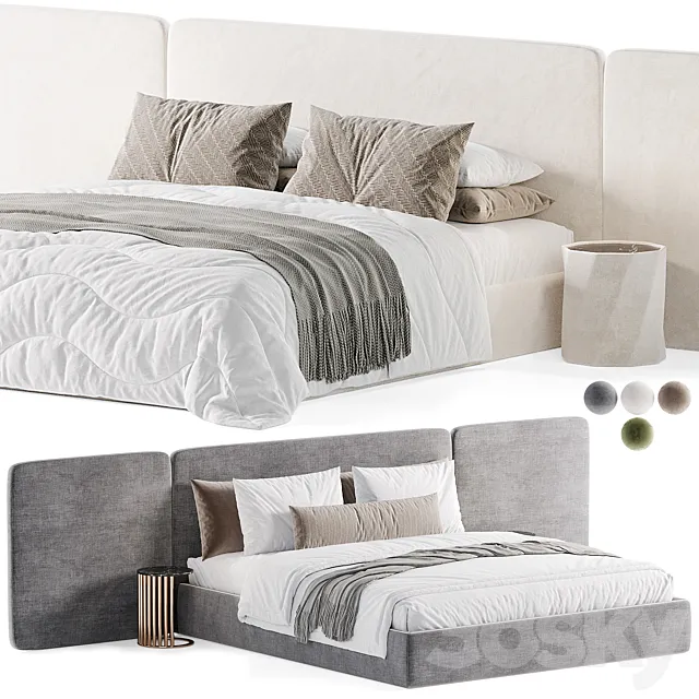 Lola Bed by Ana Roque Interior 3D Model Lola Bed by Ana Roque Interior 3D Model