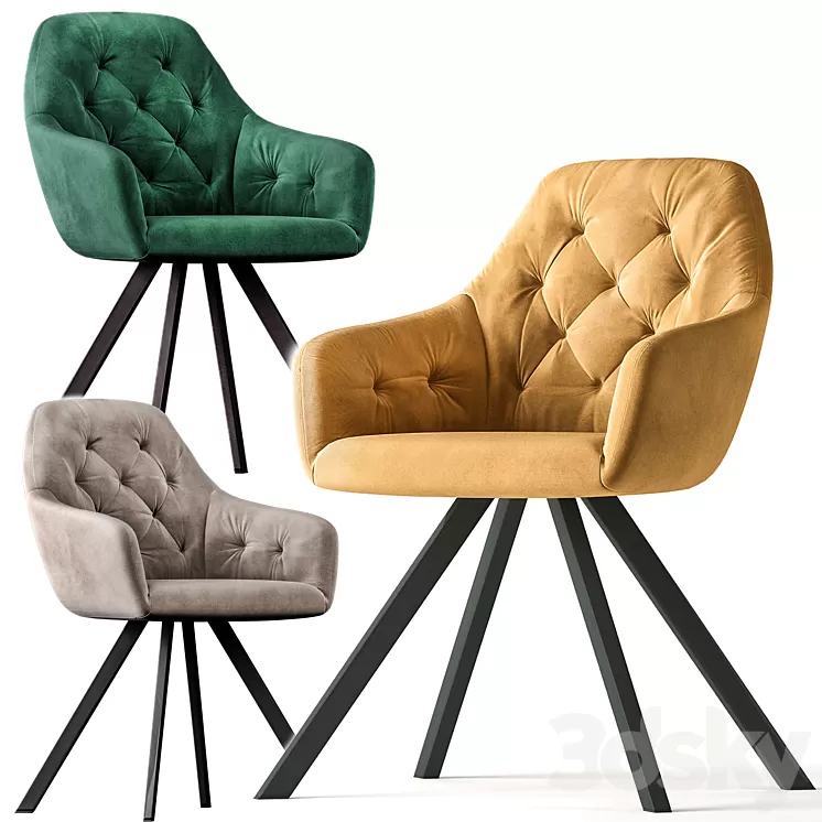 Lola Dining Chair 3D Model Lola Dining Chair 3D Model