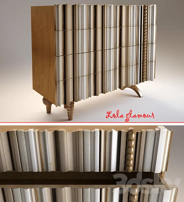 Lola Glamour COMODA REINA 3D Model