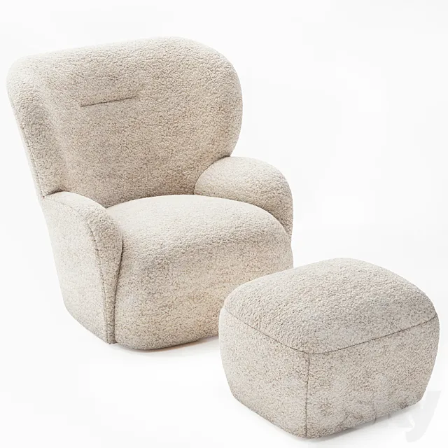 Loll 08 and 09 by Gervasoni 3D Model