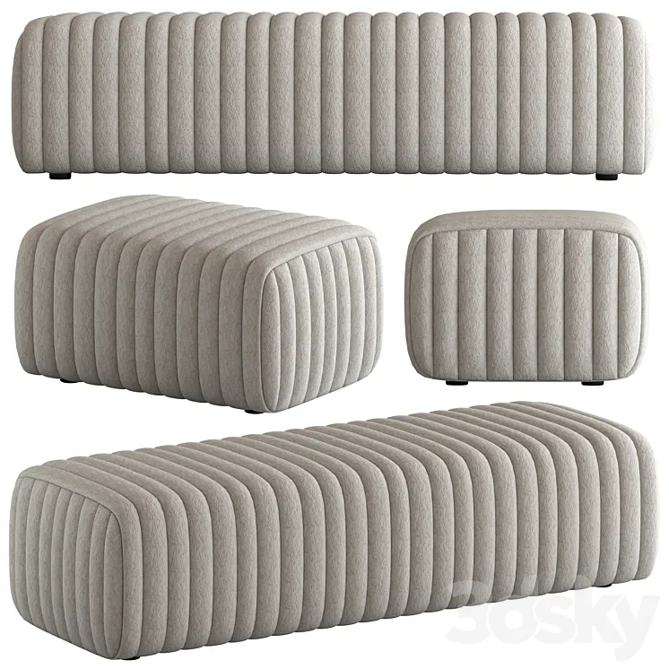 Loma bench kelly wearstler 3D Model Free Download Loma bench kelly wearstler 3D Model Free Download