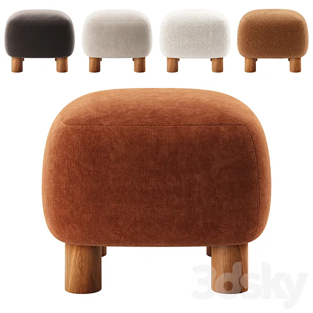 LONDI Pouffe by Divan.ru 3D Model LONDI Pouffe by Divan.ru 3D Model