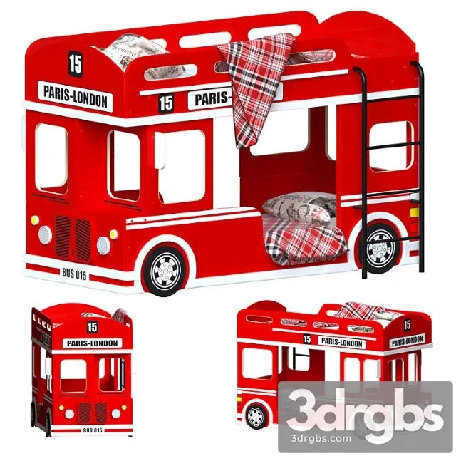 London Bus Bed 3D Model Download