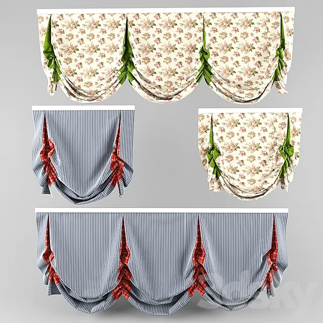 London curtain (English). 3DModel