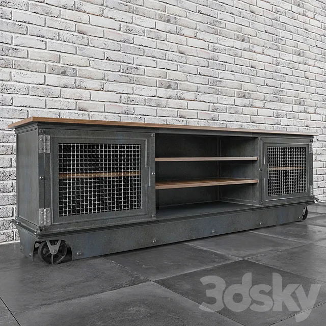 Long Boxcar Ellis Console E50 3DModel