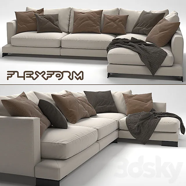 LONG ISLAND SOFA 3D Model LONG ISLAND SOFA 3D Model