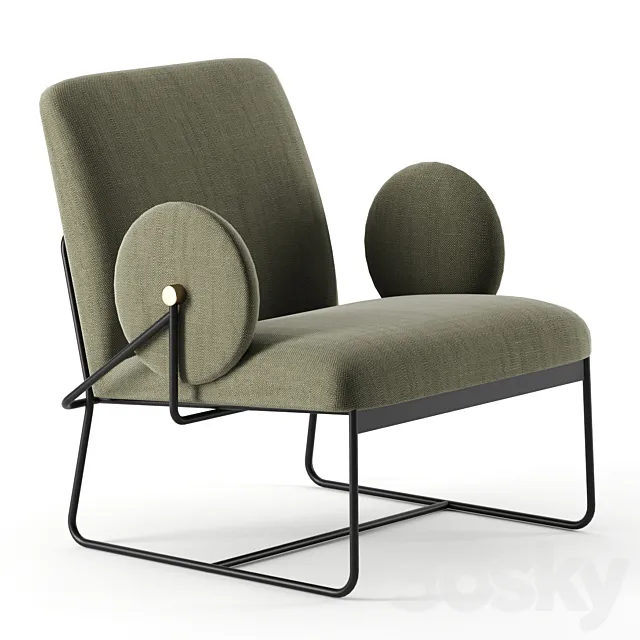 Long Lounge Chair by Grado 3D Model Long Lounge Chair by Grado 3D Model