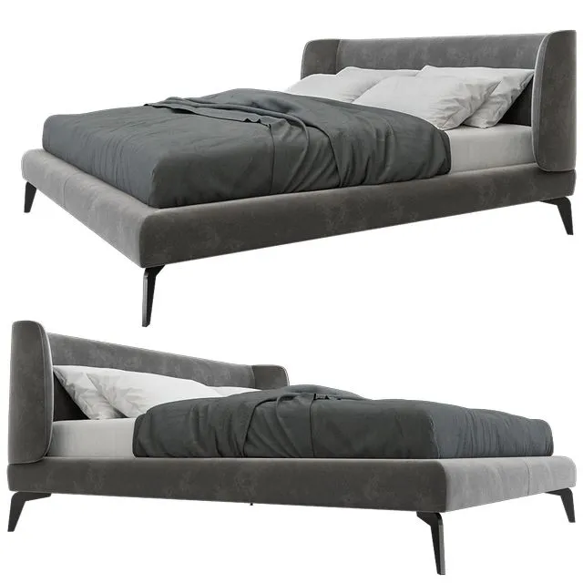 Longcourt Partisan bed 3D Model Longcourt Partisan bed 3D Model