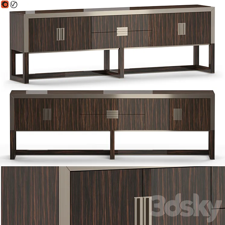 Longhi Aemad Sideboard 01 3D Model Free Download