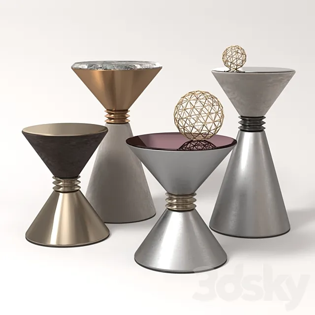 LONGHI Angie small modular tables 3DModel