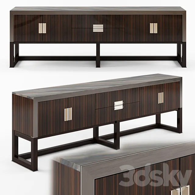 Longhi ARMAND Wooden sideboard_01 3DModel Longhi ARMAND Wooden sideboard_01 3DModel
