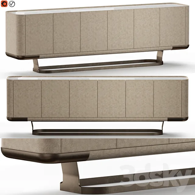 Longhi Concord Sideboard 01 3D Model Longhi Concord Sideboard 01 3D Model