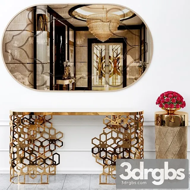 Longhi console table 3D Model Download