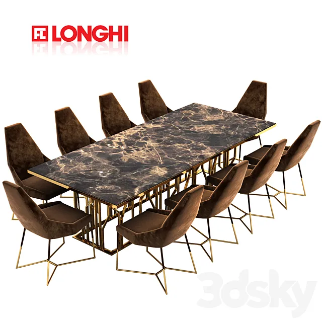 Longhi Dining 3DModel Longhi Dining 3DModel