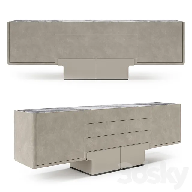 Longhi do high cabinet 3D Model Longhi do high cabinet 3D Model