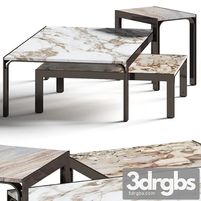Longhi Edge Coffee Tables 3D Model Download