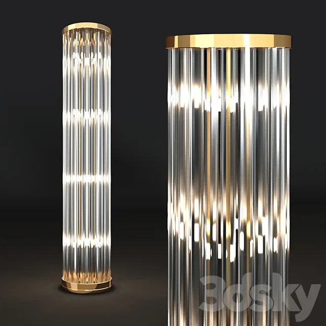 LONGHI ELISABETH floor lamp 3D Model LONGHI ELISABETH floor lamp 3D Model