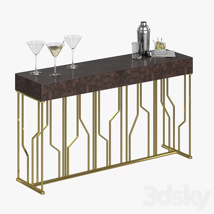 Longhi Ginza Evo Console 3D Model