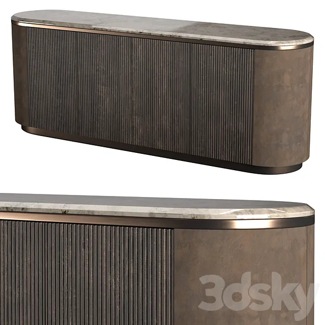 Longhi gordon wave cabinet 3D Model Longhi gordon wave cabinet 3D Model