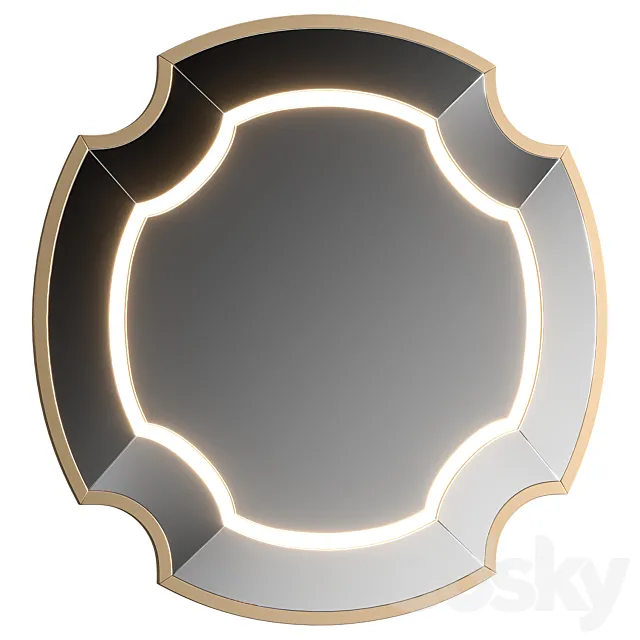 Longhi Graydon Light Mirror 3D Model