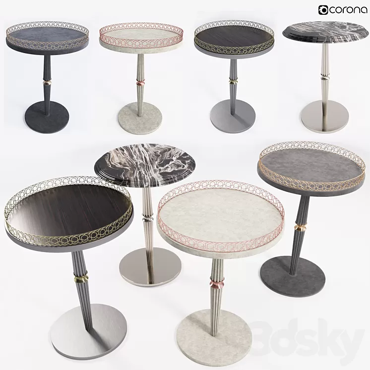 Longhi Gueridon table 3D Model Longhi Gueridon table 3D Model