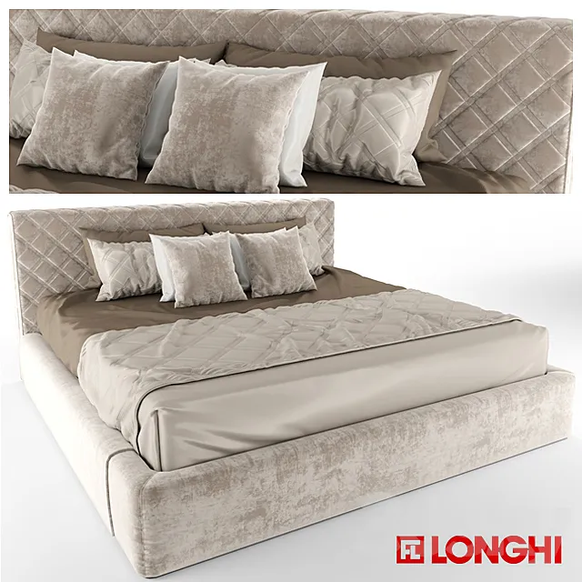 LONGHI-HELMUT BED 3D Model