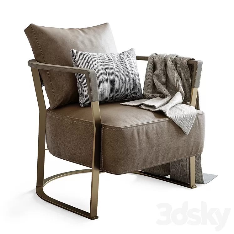 Longhi kathryn armchair 3D Model Longhi kathryn armchair 3D Model