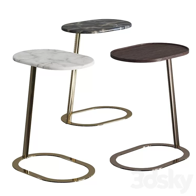 Longhi Kobe Coffee Tables 3D Model Longhi Kobe Coffee Tables 3D Model