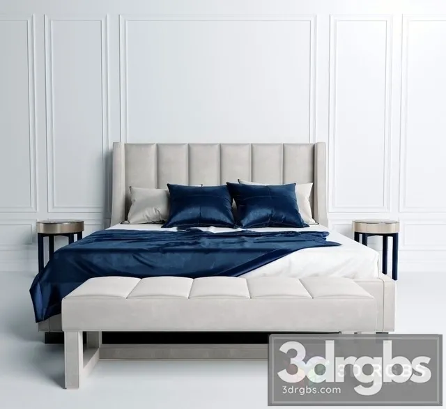 Longhi Kubrick Bed 3D Model Download
