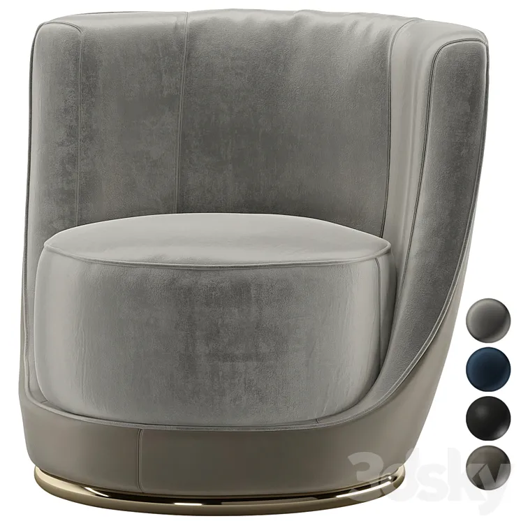 Longhi laurent armchair 3D Model Free Download