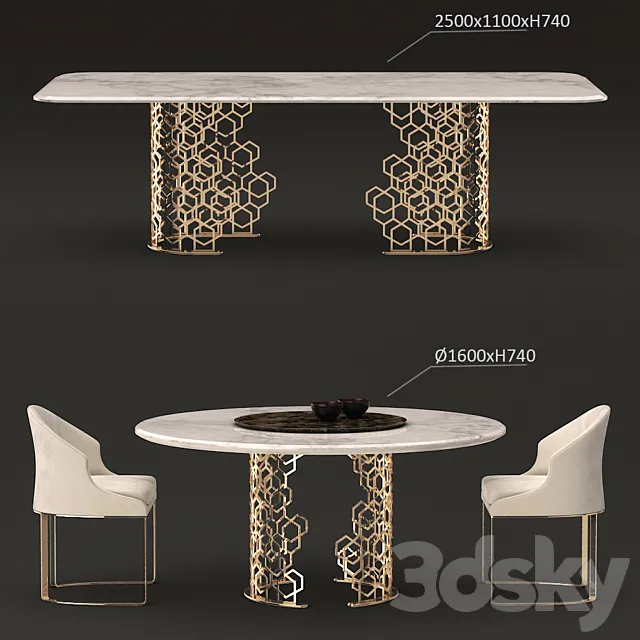 Longhi Manfred Table 3D Model