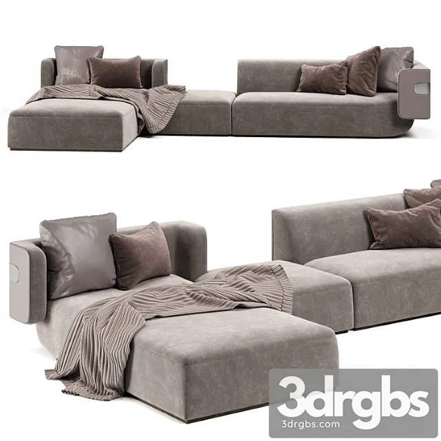 Longhi mi sofa 2 3D Model Download