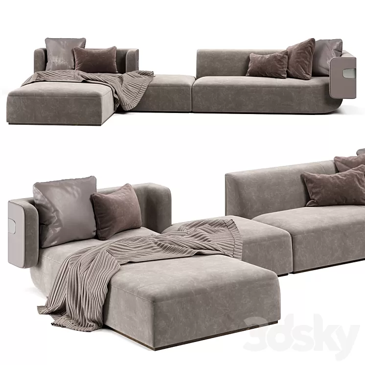 Longhi mi sofa 3D Model Longhi mi sofa 3D Model