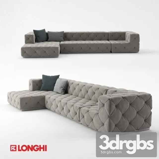 Longhi Must Sofa 02 3D Model Download