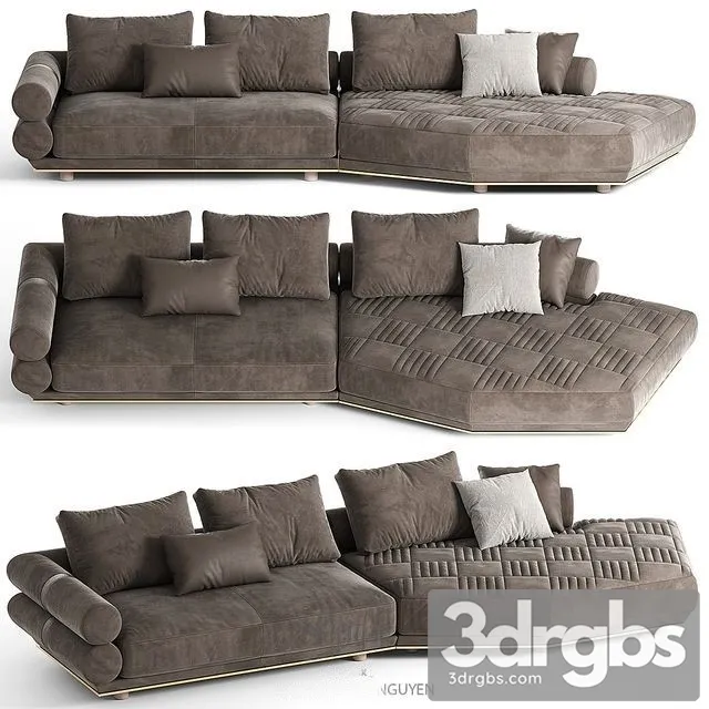 Longhi Oppengheim Sofa 3D Model Download