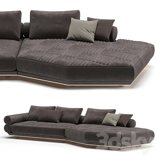 Longhi Oppenheim Sofa 3D Model Longhi Oppenheim Sofa 3D Model