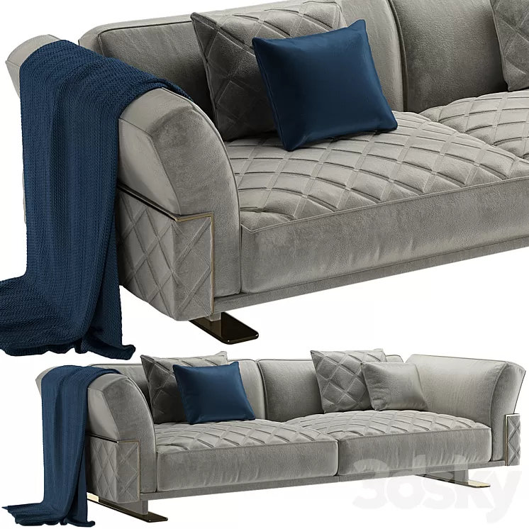 Longhi ritual sofa 3D Model Free Download