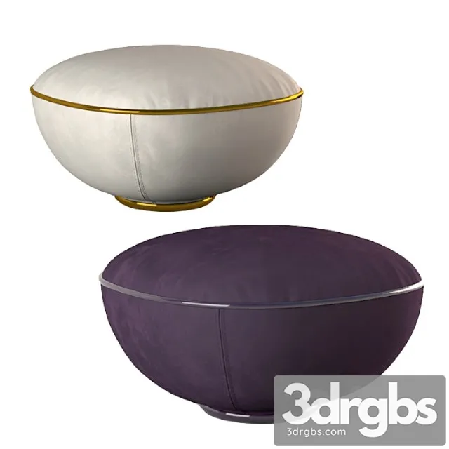 Longhi Sigma Pouf 2 3D Model Download