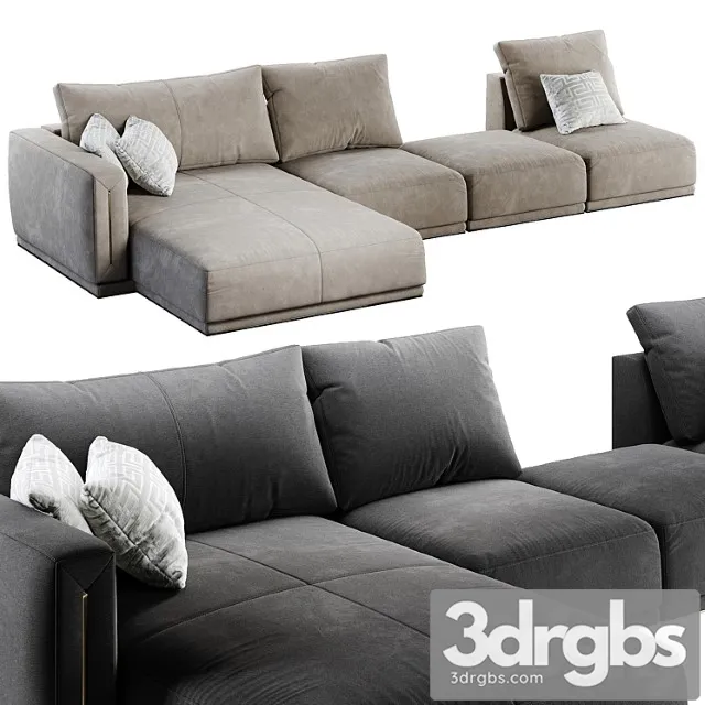 Longhi Sofa Atar 3D Model Download