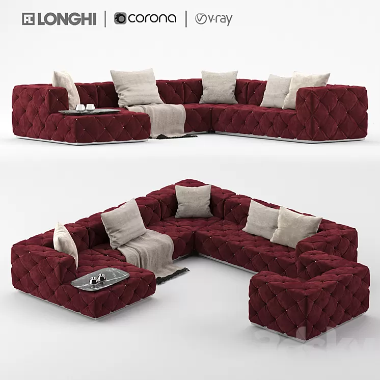 LONGHI sofa Must 3D Model