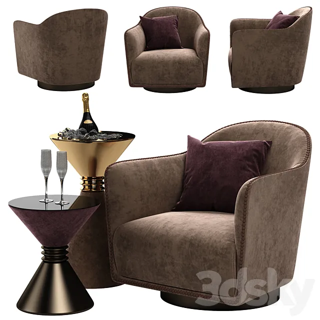 Longhi Vivienne chair 3DModel