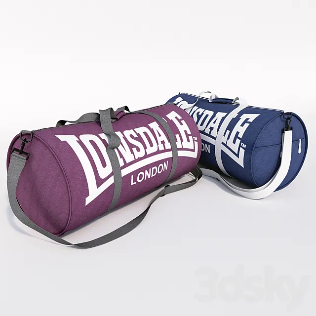Lonsdale Barrel Bag 3D Model Lonsdale Barrel Bag 3D Model