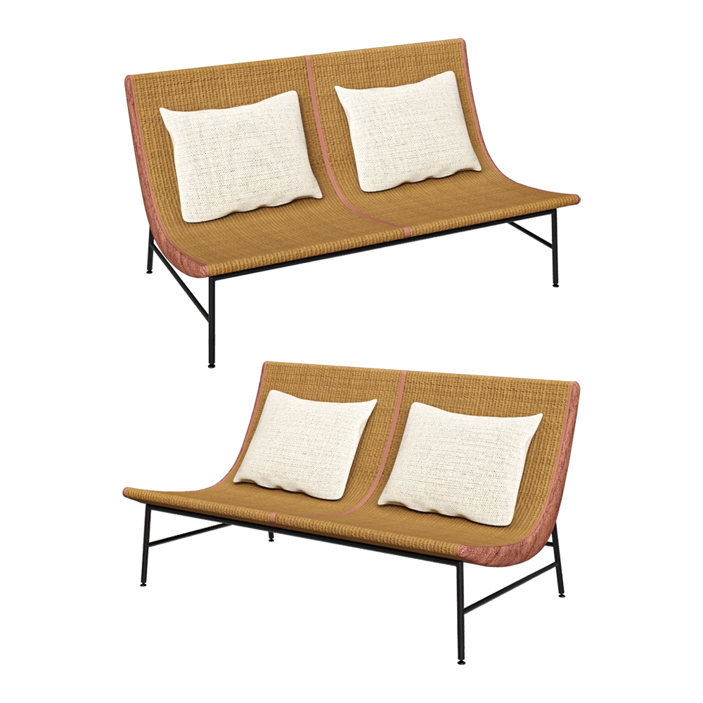 Look into Nature – Lounge chair Hazuki 2 seater 3D Model