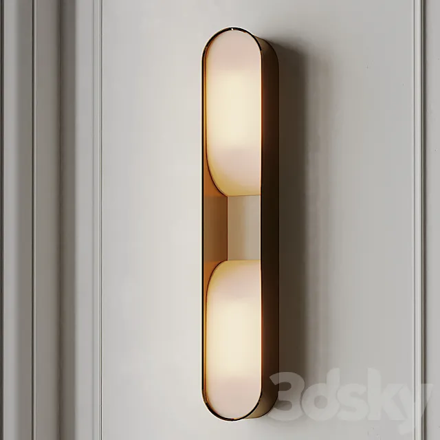 Loop Double LED Wall Sconce 3DModel