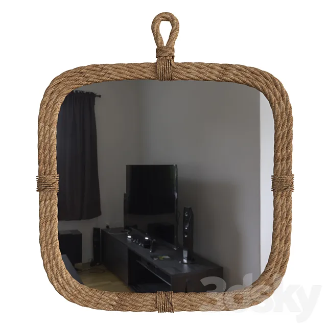 Loop Hanger Accent Mirror 3D Model