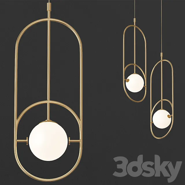 Loop Suspension Lamp by Mambo Unlimited 3D Model