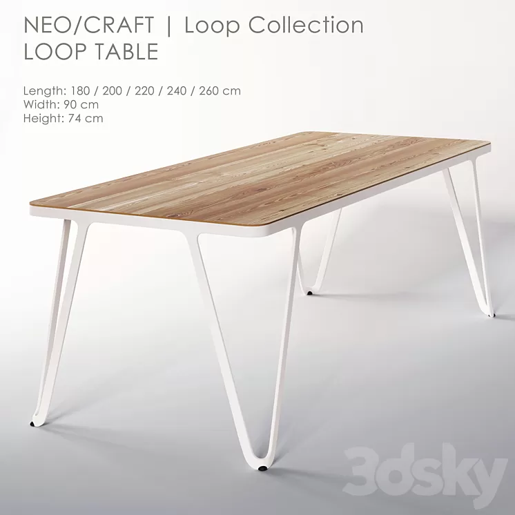 LOOP TABLE 3D Model LOOP TABLE 3D Model