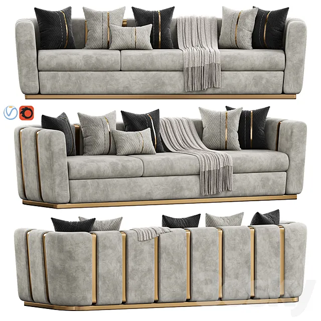 Lora Sofa by Evgor 3D Model Lora Sofa by Evgor 3D Model
