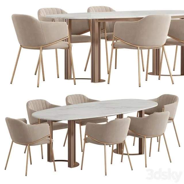 Lord Dill Dining set 3D Model